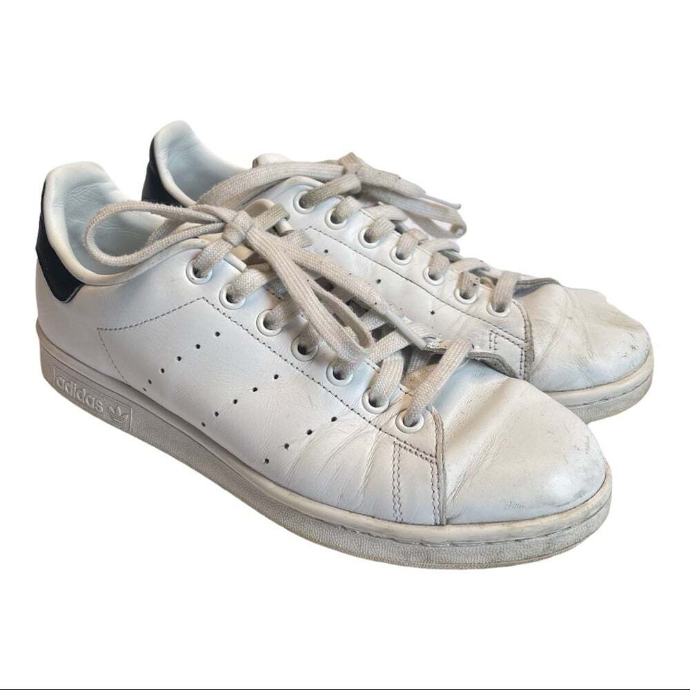 Adidas Men's Stan Smith White Green Three Stripes Classic Skateboarding …